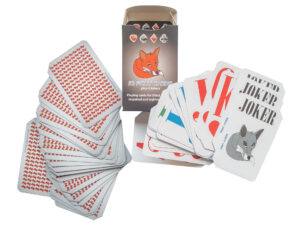 Foxy igrače karte, pakiranje.