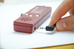 Zeitgeist s utičnicom za slušalice.