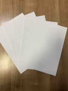 List brajičnog papira, format A4