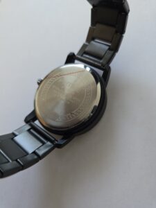 Slika PINTIME SL28 sportski kvarcni sat s magnetskom suspenzijom, stražnja strana, metalna narukvica