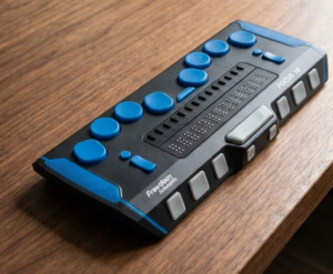 Slika Braille elektronička bilježnica na stolu